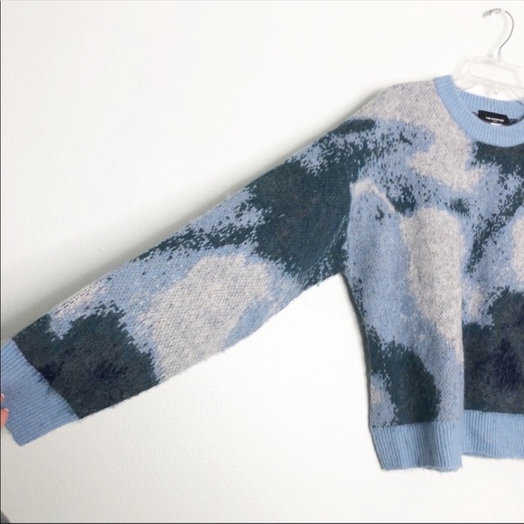 The Kooples Blue Round neck jacquard wool blend sweater - Picture 13 of 16